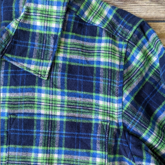 Nwt Carter's Flannel Long Sleeve Top - Picture 3 of 3